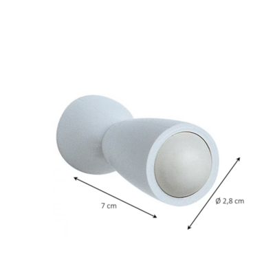 Butoir ø28 x Hauteur 70 mm mur blanc