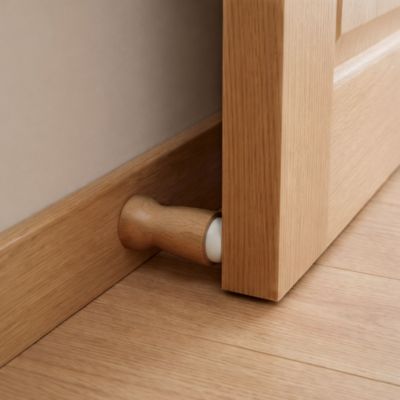 Butoir ø28 x Hauteur 80 mm mur hêtre verni