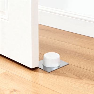 Butoir adhésif blanc Inox ø52 x Hauteur 26 mm