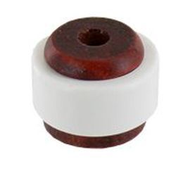 Butoir de porte protection mural Diall coloris Noyer