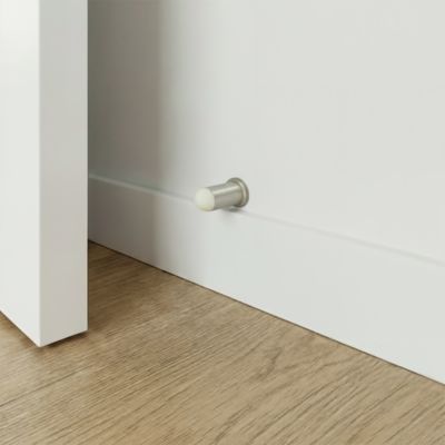 Butoir plinthe ø25 x Longueur 60 aluminium brossé