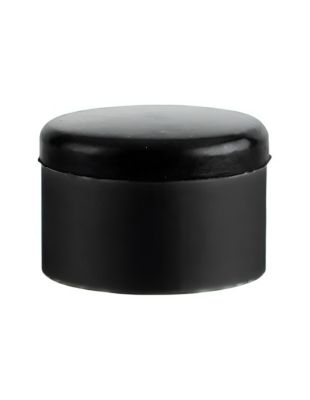 Butoir à visser, fixation au sol, aluminium, bague caoutchouc,diamètre 40x29mm, noir - THIRARD