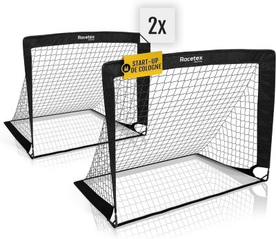 Buts de Football pour Enfant Lot de 2 avec Barres Renforcées en Fibre de Verre