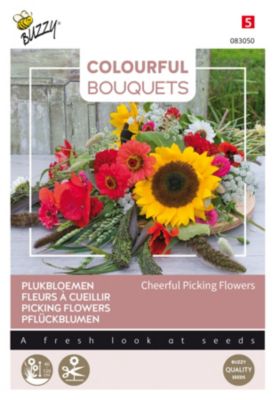 Buzzy Colourful Bouquets Cheerfull Picking Flowers Semences - Ca. 5 gr