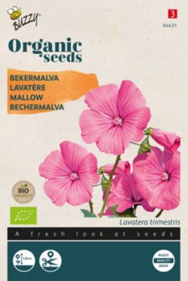 Buzzy Organic Lavatère rose/rouge- bio Semences - Ca. 0,5 gr