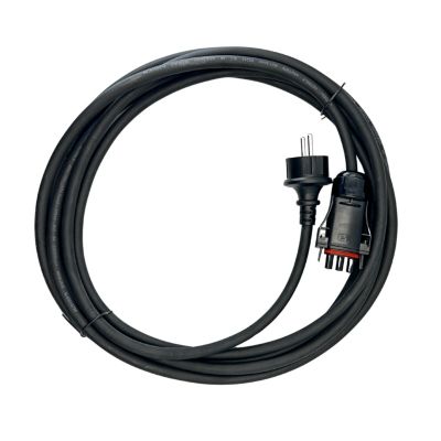 Câble AC 5m 1,5mm² 25A - pour micro-onduleur SOSSEN