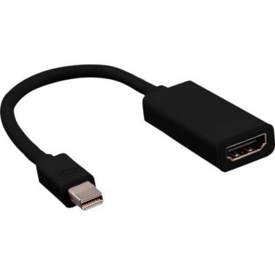 Câble adaptateur Mini DisplayPort mâle vers HDMI-A femelle, 15 cm, noir - VALUE