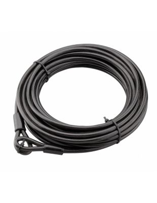 Câble antivol Twisty, vélo, abris de jardin, diamètre  8, 12.00m, acier gaine PVC - THIRARD