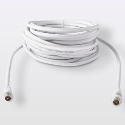 Câble coaxial Mâle / Mâle + adaptateur Mâle / Mâle Blyss, 10 m