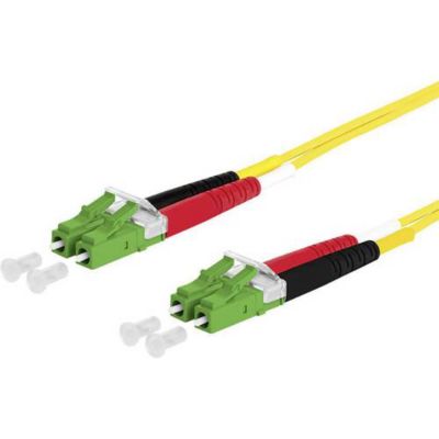 Câble de raccordement fibre optique monomode OS2 2 m LC-D APC/LC-D APC jaune 151P1JAJA20E
