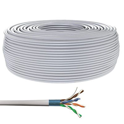 Câble Ethernet Réseau RJ45 Cat 5e FTP blindé 100MHz Longueur 5m rouge