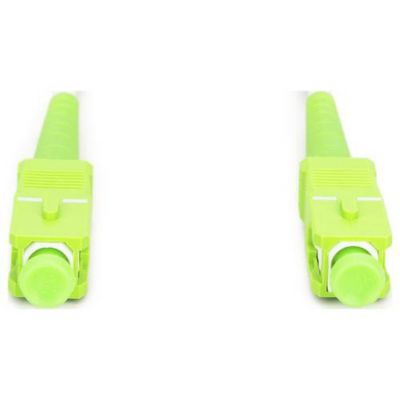 Câble fibre optique monomode SC/APC vers SC/APC 1 m, armé en acier, gaine LSZH.