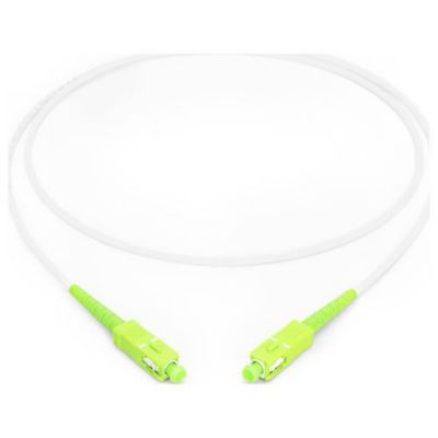 Câble fibre optique monomode SC/APC vers SC/APC 1 m, armé en acier, gaine LSZH.