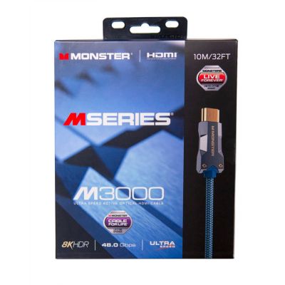 Câble HDMI Monster M3000 UHD 8K Dolby Vision 48 Gbit/s - 10 m | Castorama