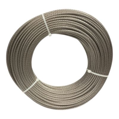 Câble inox A4 - 316 Diamètre 4mm Couronne 70 Mètres Souple 7x19 Fils (spécial pour l'extérieur) bricolage, garde corps, jardin