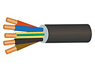 Câble électrique U1000R2V 5x2,5 mm² Nexans vendu au mètre linéaire