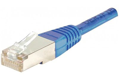 Câble RJ45 Cat6 3m non Blindé 3m bleu CONECTICPLUS