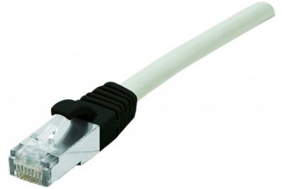 Câble RJ45 Cat6 POE surblindé gris 10 m CONECTICPLUS