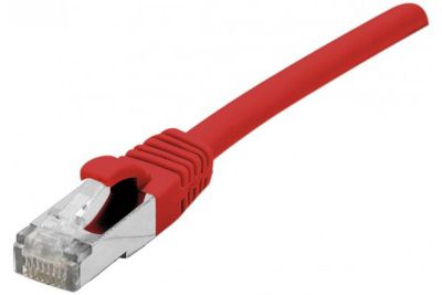 Câble RJ45 Cat6a surblindé rouge 7.50 m CONECTICPLUS