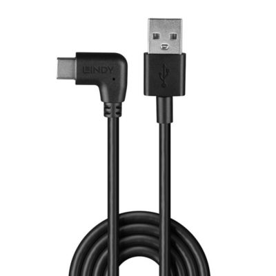 Câble USB 2.0 - USB-C coudé - 50cm LINDY