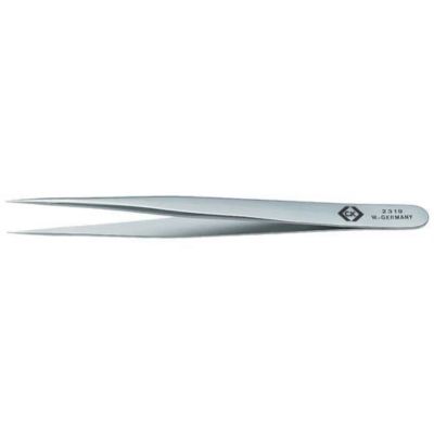 C.K T2319 Pince brucelle de précision pointue et fine 120 mm