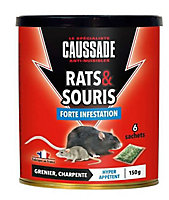 Céréales rats et souris forte infestation Caussade 150g