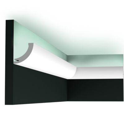 Profilé D'angle Externe XPS Pour éclairage Indirect – OL-52 Blanc, 200mm, Pareto-Decor