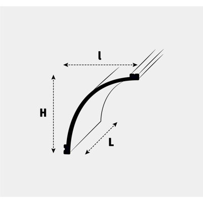 C991 Corniche pour éclairage indirect et cache tringle à rideau Orac Decor - 11x14x200cm (h x p x L) - A l'unité