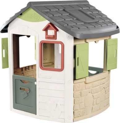 Cabane de jardin, Portillons à l'avant et à l'Arrière, Mangeoire à Oiseaux, A Partir de 2 Ans, Fabrication Française