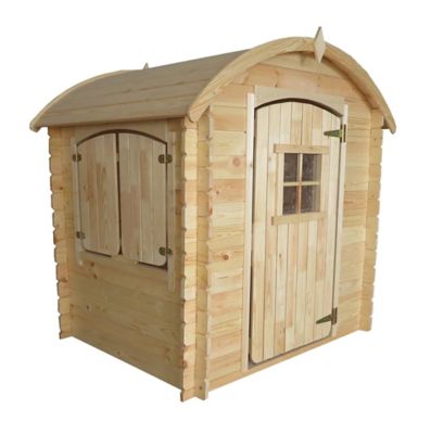 Cabane enfant bois Soulet Lison arrondis Castorama