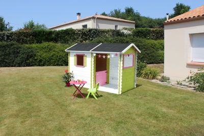 Soulet Cabane en bois traité sur pilotis pour enfant 1,55 x 1,75 x