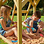 Cabane pour enfant dans les arbres TP Toys avec toboggan, portique et balançoire