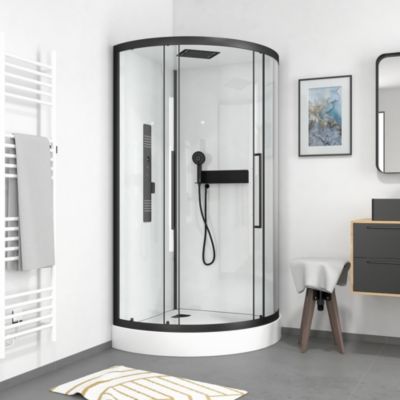 Cabine de douche 1/4 de cercle ROND - 90x90x217cm - FACTORY 2 ROUND