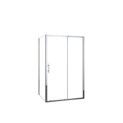 Cabine de douche 130x80x190 cm - Porte coulissante + paroi latérale - Étanchéité renforcée - Montage facile