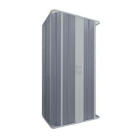 Cabine de douche 3 côtés en Plastique pvc 100x100x100 h 185 mod. Flex avec ouverture centrale