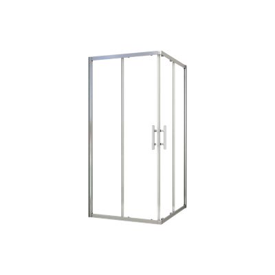 Cabine De Douche 70x70x195cm En 6mm Verre Anticalcaire Porte De Douche Coulissante L'ccès D'angle