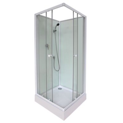 Cabine de douche blanche Arkell 80 x 80 cm