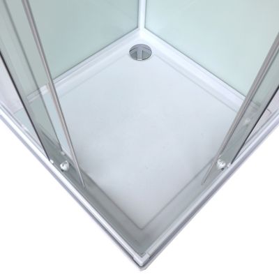 Cabine de douche blanche Arkell 80 x 80 cm