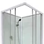 Cabine de douche blanche Arkell 80 x 80 cm