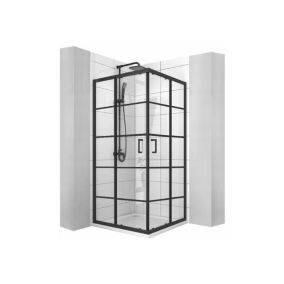 Cabine de douche CALANI Delta black 90x90