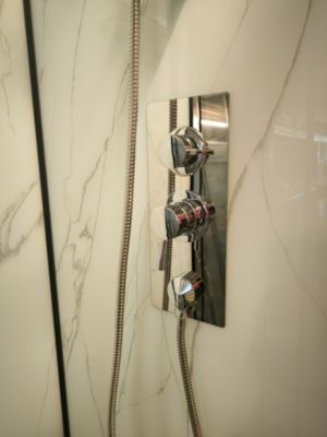 Cabine de douche carrée 90x90 QUADRA Marble