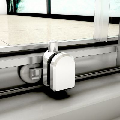 Cabine de douche coulissante - 150 x 70 x 190 cm - 5 mm Verre sécurit transparent - Aluminium chromé