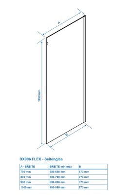 Cabine de douche d'angle en verre ESG 8mm, portes coulissantes - Profil noir mat - 160x100x195cm (LxPxH) - DX906