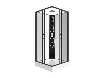 Cabine de douche d'angle hydromassante - L80 x l80 x H225 cm - KIVORA