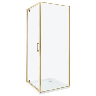 Cabine de douche DARLI 70 x 70 x 185 cm Doré