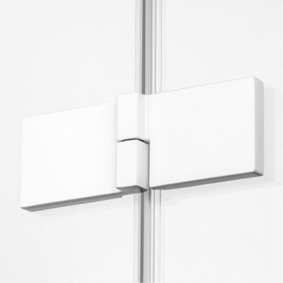 Cabine de douche  gauche 90x90 pivotante SANTORINI WHITE,couleur: blanc, accès de face