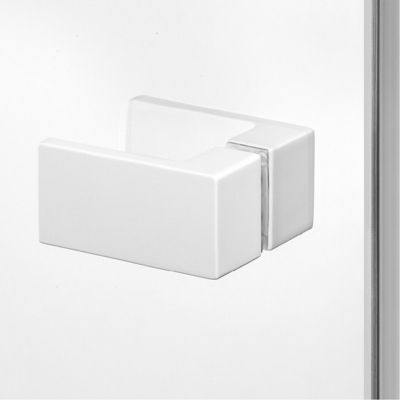 Cabine de douche  gauche 90x90 pivotante SANTORINI WHITE,couleur: blanc, accès de face