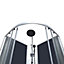 Cabine de douche hydromassante circulaire chromé GoodHome Onega 85 x 85 cm