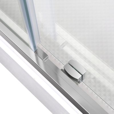 Cabine de douche hydromassante droite chromé finition miroir GoodHome Beloya 80 x 120 cm