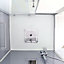 Cabine de douche hydromassante droite chromé GoodHome Beloya 80 x 120 cm